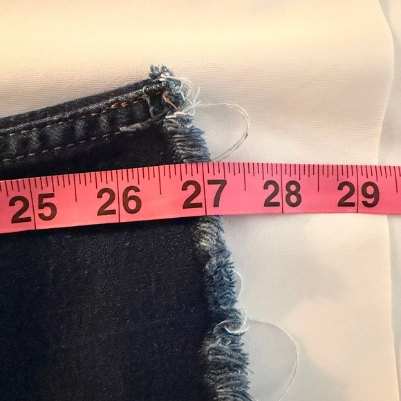 Zara The Patch Pockets Marine Straight Jeans Dark Wash Size US 8 - Picture 10 of 11